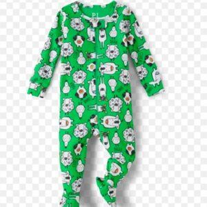 NWT The Children’s Place Unisex Farm Animal Snug Fit Cotton On Pajama